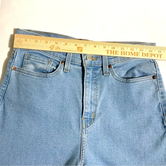 LEVI'S Heritage High Rise Loose Straight Leg Zip Fly Jeans Sz 8 Light Wash - Picture 8 of 15